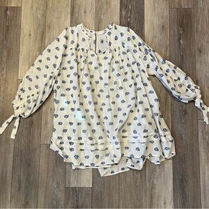 Urban Outfitters Babydoll Ruffle Dress - Floral Print